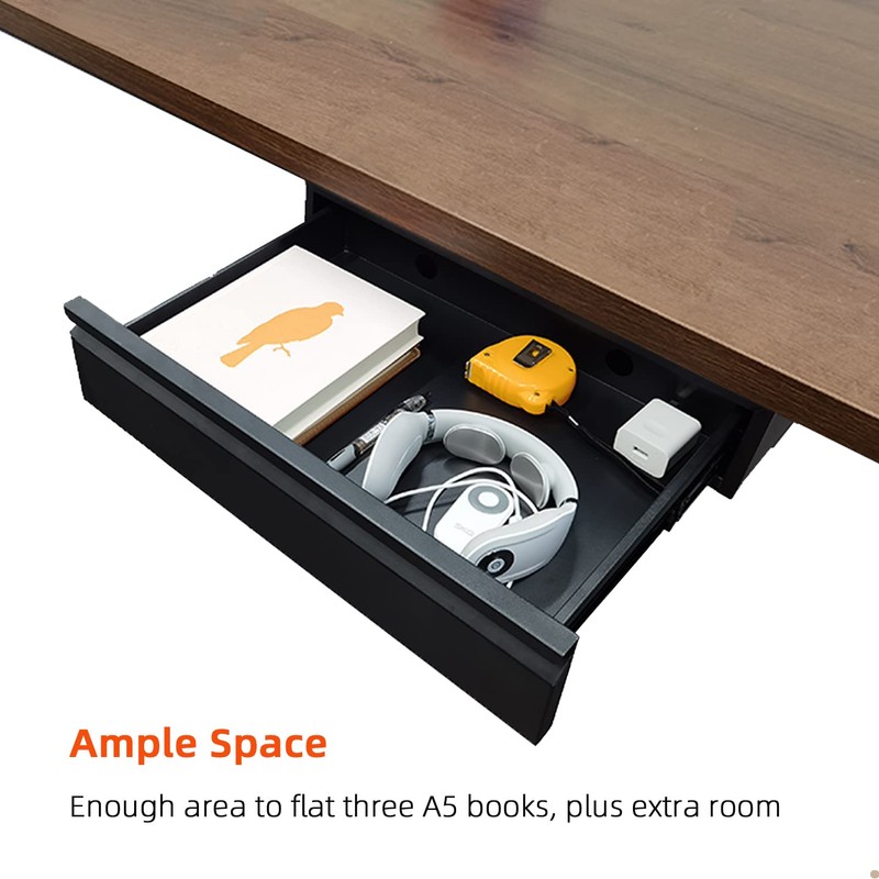 OSteed 1 Pack Under Desk Drawer 18", Pull-out Storage Organizer