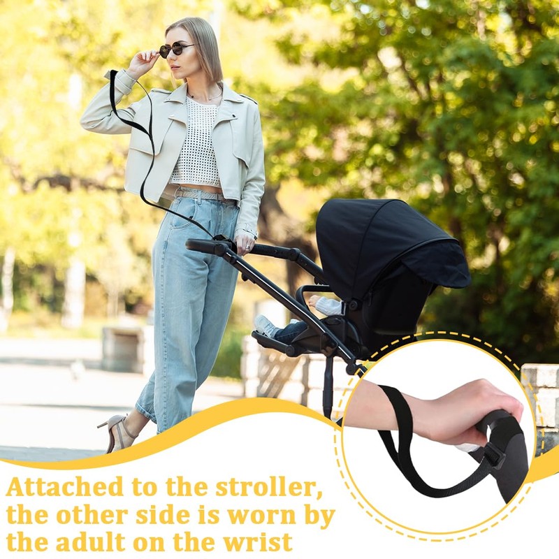Baby Stroller Wrist Harnesses, 2 Pieces Pram Safety Strap Wrist