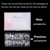 Oval Shaped False Nail Tips Full Cover 500PCS Clear Nails