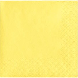 Creative Converting 3-Ply Paper Beverage Napkins, Mimosa Yellow, 50 Count