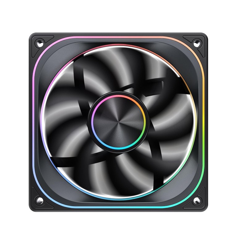 JONSBO ZA-120BR (Reverse) PC Case Fan, Reverse Blade,Silent Computer ARGB