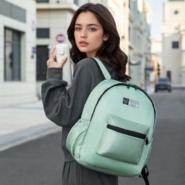 HEWTHM Lightweight Packable Backpack 15L Foldable Hiking Backpacks Men &Women Daypack for Travel (Green)