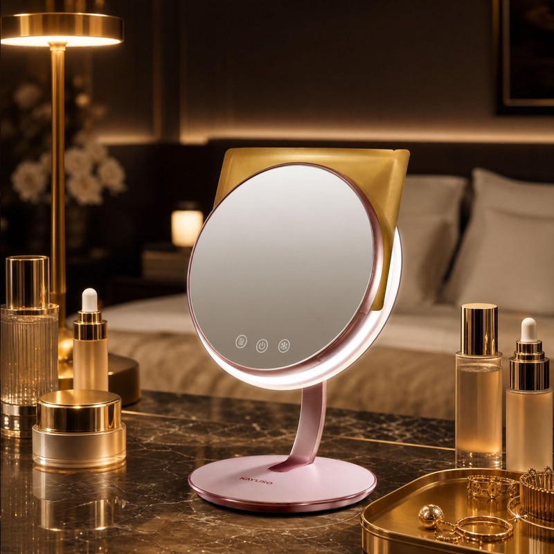 3-in-1 Heated & Cooled Face Mask Makeup Mirror