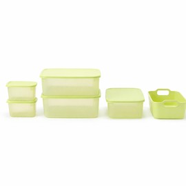 락앤락 그린색상 락앤락 스마트킵 신선밀폐 11P 보관용기 뚜껑 및 채반 포함 Green Lock&Lock Smart Keep Fresh Seal 11P Storage Container Set with Lids and Strainers