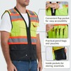 ProtectX 6 Pockets High Visibility Safety Vest for Men Women