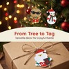 12 Pcs Gingerbread Man Ornaments for Christmas Tree