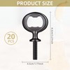 Yugada Metal Bottle Opener Kit, 20 Pcs Blank Bottle Opener