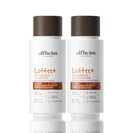 Alfheim Caffeine Shampoo and Conditioner Set | Strengthens Hair & Supports Scalp Health | Biotin & Niacinamide for Thicker, Fuller Hair | Sulfate-Free for Oily Scalp & Thinning Hair | 10.7 oz Each