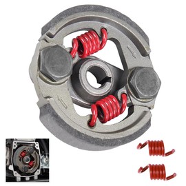 Heavy Duty Clutch Pad & Extra 2 Springs 43cc 47cc 49cc 50cc 2-Stroke Engine Racing Clutch Pads for Mini Moto Pocket Rocket Kid Bike ATV SYX Moto Gray