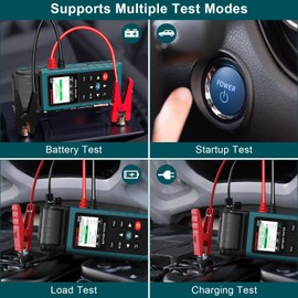 HANMATEK BD60 24V 12V Car Battery Tester,with Built-in Printer,100-2000 CCA Automotive Load Tester, Digital Auto Battery Alternator Analyzer Charging Cranking System Tester
