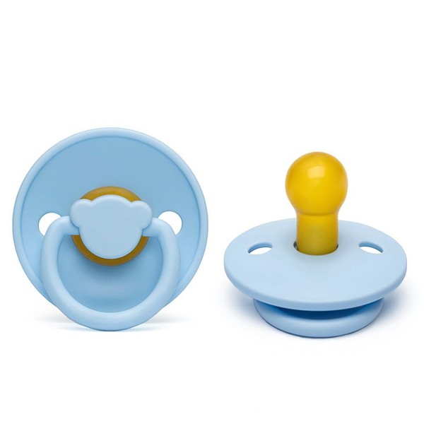 Cutties and Giggles Round Nipple Soother 2-Pack, BPA Free Dummy