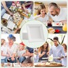 ECOLipak 6 Inch Compostable Square Paper Plates, 300 Count Heavy