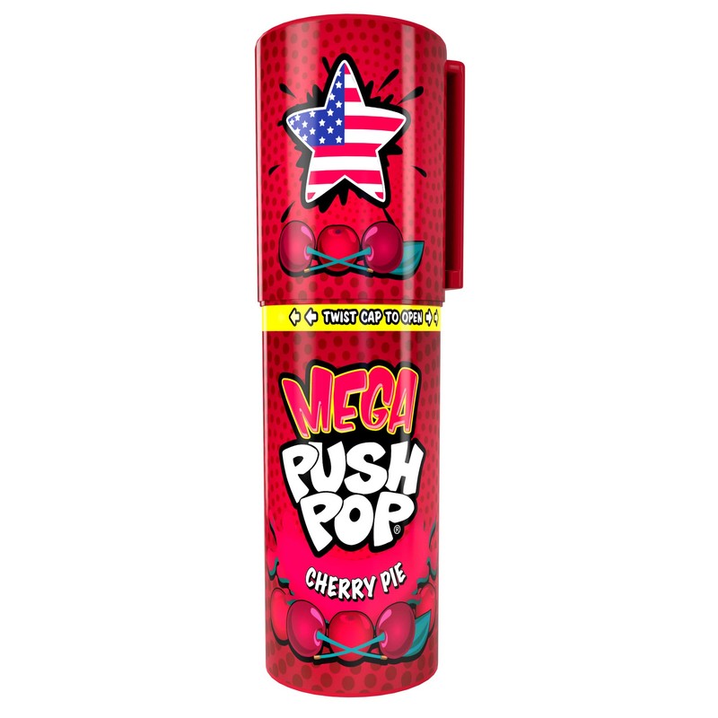 Mega Push Pop Lollipop - Pack of 18 - U.S