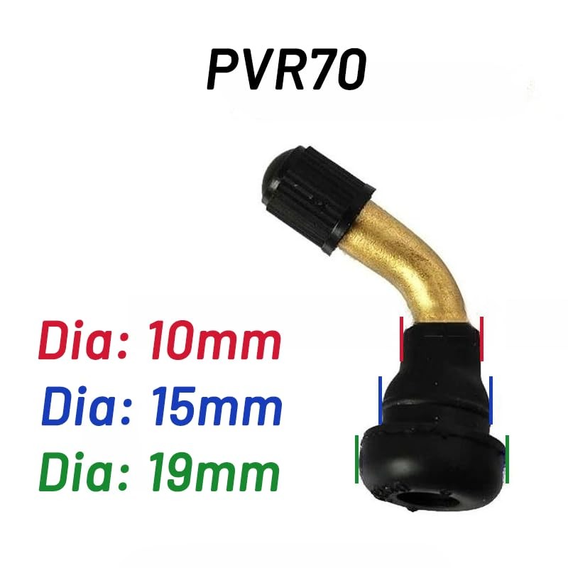 2 Pack PVR70 Valve Stem Bent - PVR50/PVR60/PVR70 90-Degree Angled