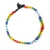 Idin Handmade Anklet - Wax cord braided with multicoloured beads