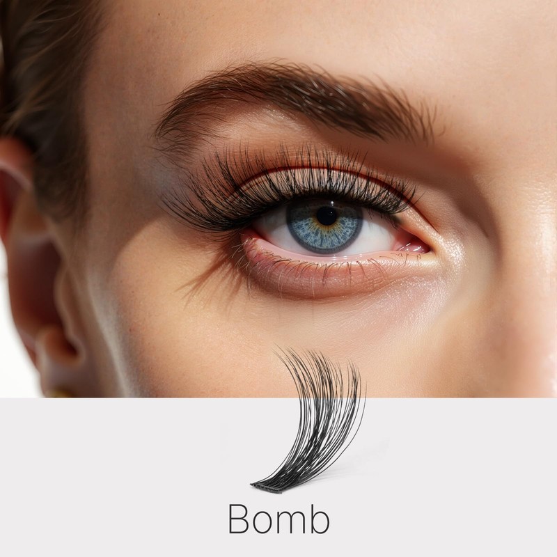 VEYESBEAUTY Eyelash Extensions Cluster Lash Extension Bomb 8-16 mm