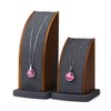 Oirlv Solid Wood Set of 2 Necklace Display Stands, Pendant