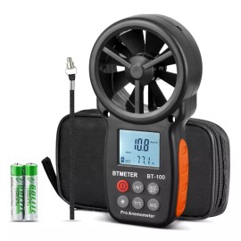 BTMETER BT-100 휴대용 풍속계 디지털 풍속 CFM 미터 게이지 공기 유속계 HVAC 촬영용 드론 냉각 14 F-113 [BT-100WM Anemometer] BTMETER BT-100 Portable Anemometer Digital Wind Speed CFM Meter Gauge Air Velocity Meter HVAC Drone Cooling 14 F-113 [BT-100WM Anemometer]