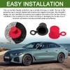 Rebvugr 4PCS Car Battery Terminal Cover, Battery Terminal Protector, Batteries