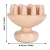 Wooden Massage Brush Mushroom Shaped Hairbrush for Scalp Relax Scalp