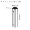 sourcing map 1Pcs 2-Way Straight Pipe Fitting Connector, Fit 1