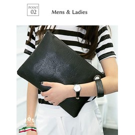 [B EST 2006 BILLION WORKS] Billionworks Clutch Bag Second Bag for Men Wedding (Black)