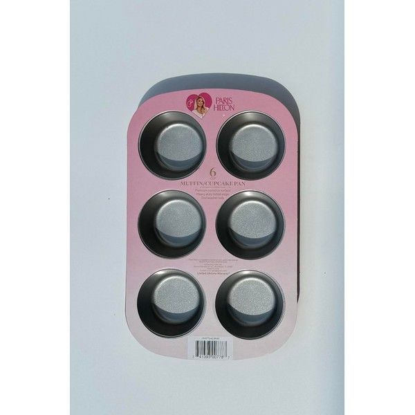 6-Cup Muffin and Cupcake Pan, Premium Nonstick Surface, Heavy Duty