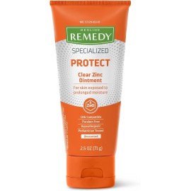 Medline Remedy Specialized Protect Clear Zinc Ointment 2.5oz (Pack Of 6 Tubes)