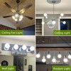GIOVAR 8-Pack LED Bathroom Light Bulbs, 4000K Natural White Night