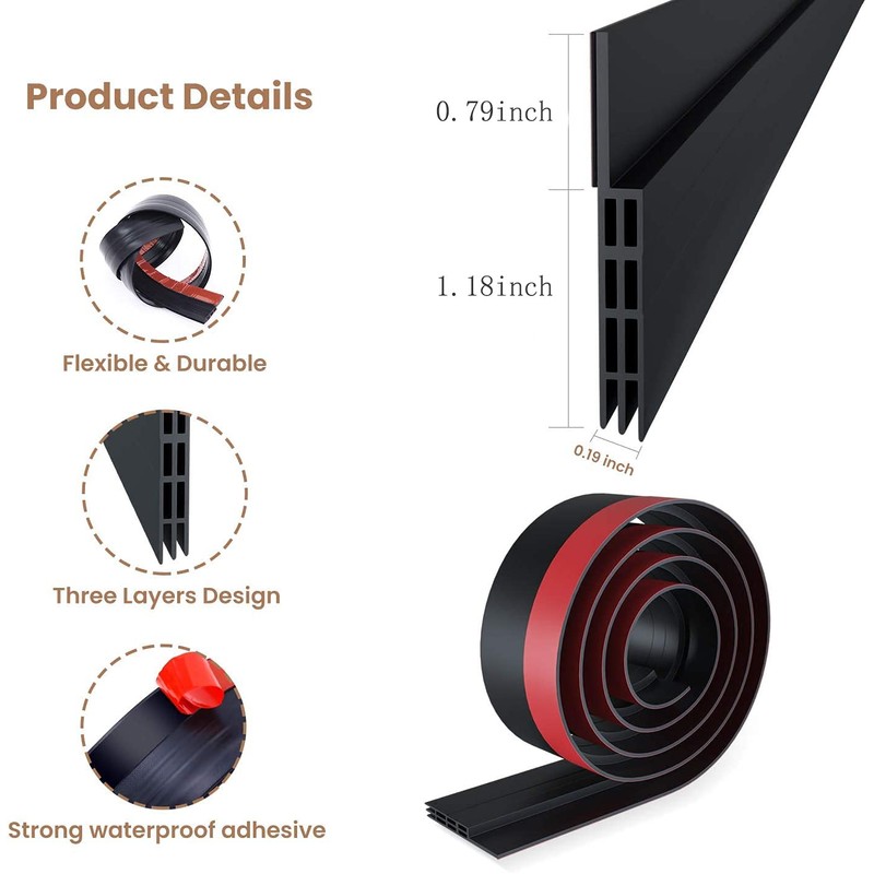 Door Draft Stopper,Door Seal Sweeps for Interior Doors Gap Wind