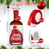 Funnymoom 20 Pcs 25 oz Christmas Glass Wine Bottles Set