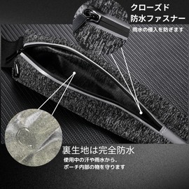 Newest No-Slip Running Pouch, Fanny Pouch, Simple Waterproof, Large Capacity Storage, 1 Piece, gray