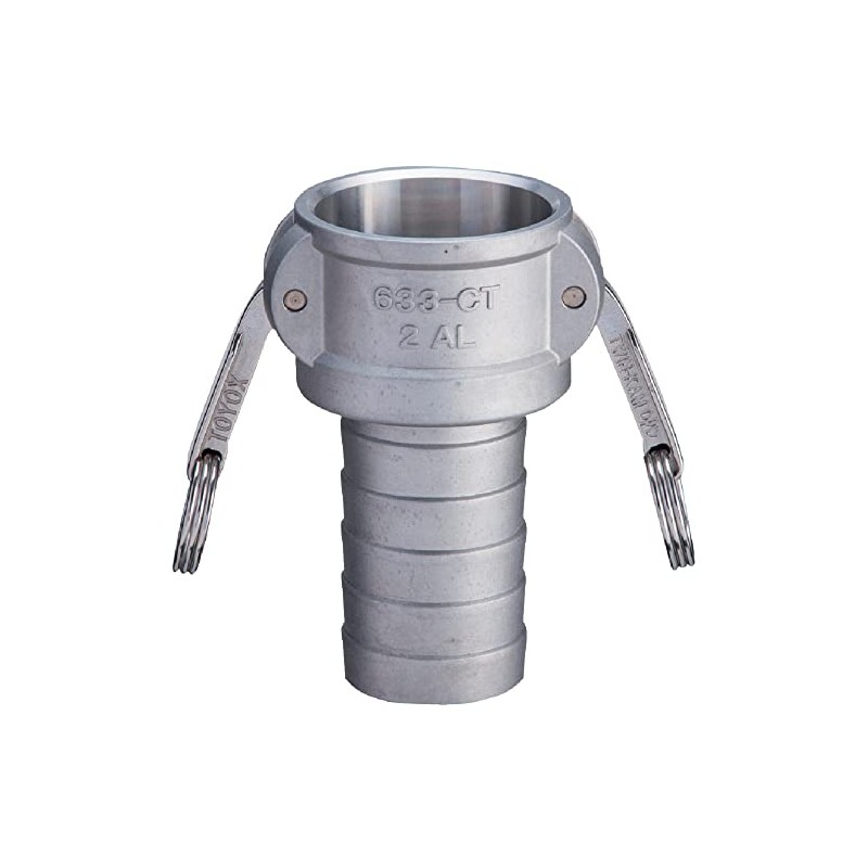 TOYOX Cam Lock Coupler Hose Shank CT 633-CT-2-1/2-AL For Plant