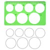 Circle Template 3 Pieces Plastic Circle and Oval Templates Measuring