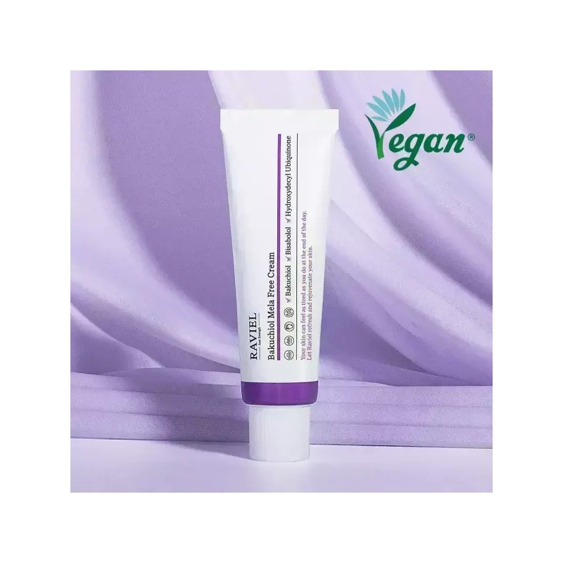 Raviel 안티에이징 깊은주름&탄력개선 리프팅 멜라프리 바쿠치올 크림 50ml Anti-Aging Deep