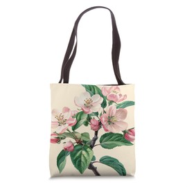 Apple Blossom Flower Cottagecore Graphic Tote Bag