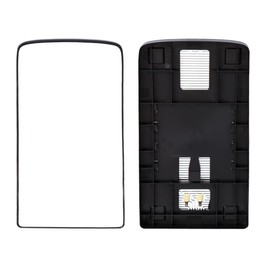 High Soar Door Main Mirror Glass Upper for Kenworth T680 T880 2013-2019,Mirror Glass Upper with Defrost Heated Function Replacement for Kenworth T680 T880 Driver/Left & Passenger/Right Universal side