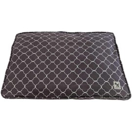 Molly Mutt Sheepy Wool Crate Mat - 100% Cotton Canvas Cover with Temperature-Regulating 100% Natural Wool-Filled Insert Dog Bed - Soft & Supportive Bed - (48"x30"x2.5", Clark Gable)