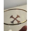Unmarked Bumbu Rum Cocktail Glasses Gold Crossbones Lowball Rocks glasses