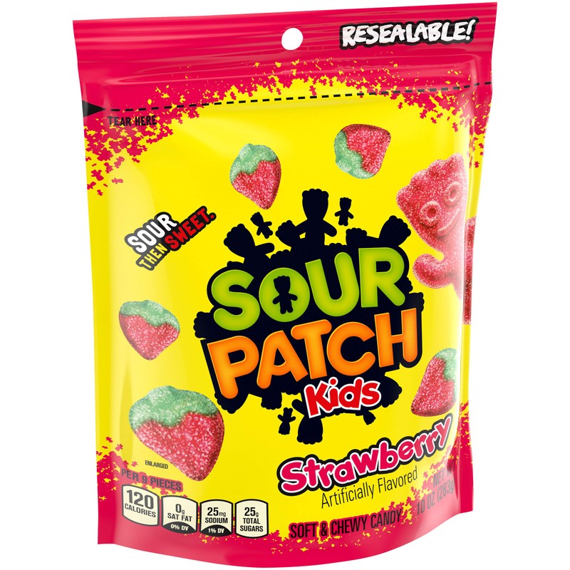 SOUR PATCH KIDS Strawberry Soft & Chewy Candy, 10 oz