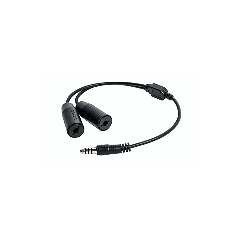 Nflightcam Dual Helicopter/Military Headset Adapter