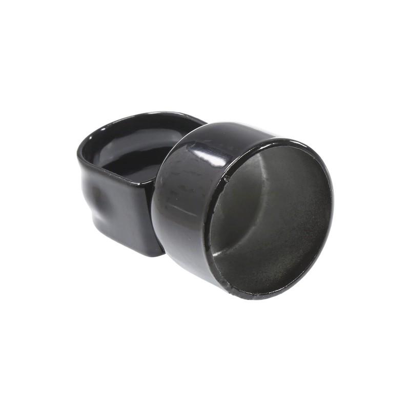 Plum Fittings Black Chain Link Fence Loop Caps | Eye