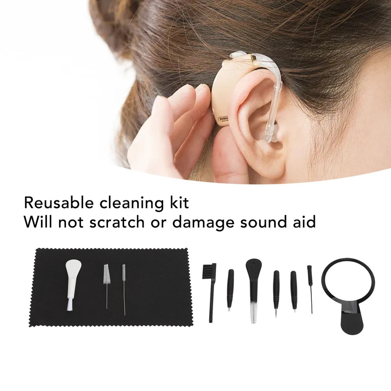 Sound Amplifier Cleaning Brush Multi Functional Reusable Sound Aid Wire