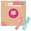 FLO Organic Cotton Applicator Tampon Mega Regular & Super Pack