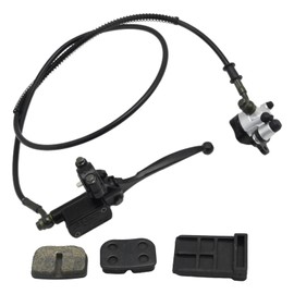 CADUFUELLY Hydraulic Brake Master Cylinder Caliper with Brake Pads Hose Tube Replacement for Baja Doodle Bug DB30 Replacement for 97cc 100cc 2.5HP 2.8HP 3HP Motorsports Mini Bike