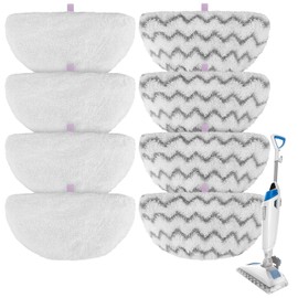 Steam Mop Pads for Bissell Powerfresh Steam Cleaner 1940 1806 1544 1440 2075A 2685A 19402 19404 19408 19409 1940A 1940F 1940Q 1940T 1940W - Microfiber Replacement Pad Reusable Washable - 8 Packs