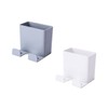 KOMBIUDA 2pcs Non Punching Multi Use Wall Storage Boxes for
