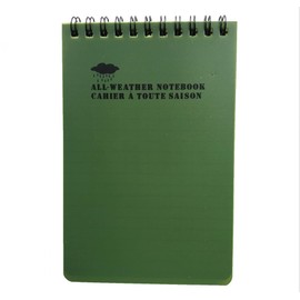 Patch Nation All Weather Military Waterproof Notebook Outdoor Tactical Green Writing Pad 10cm x 16cm