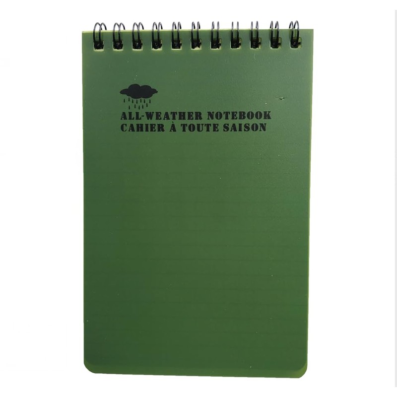 Patch Nation All Weather Military Waterproof Notebook Outdoor Tactical Green