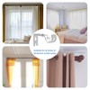 4 Pcs Curtain Pole Brackets Heavy Duty Adjustable for 25mm